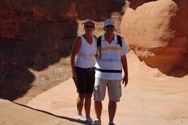 under Delicate Arch, Uli and Jorg